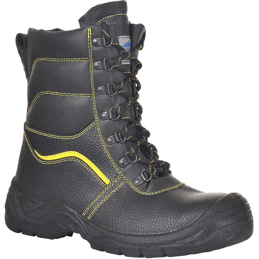 Portwest Steelite Protector Fur Lined High Leg Safety Boots Black Size 10