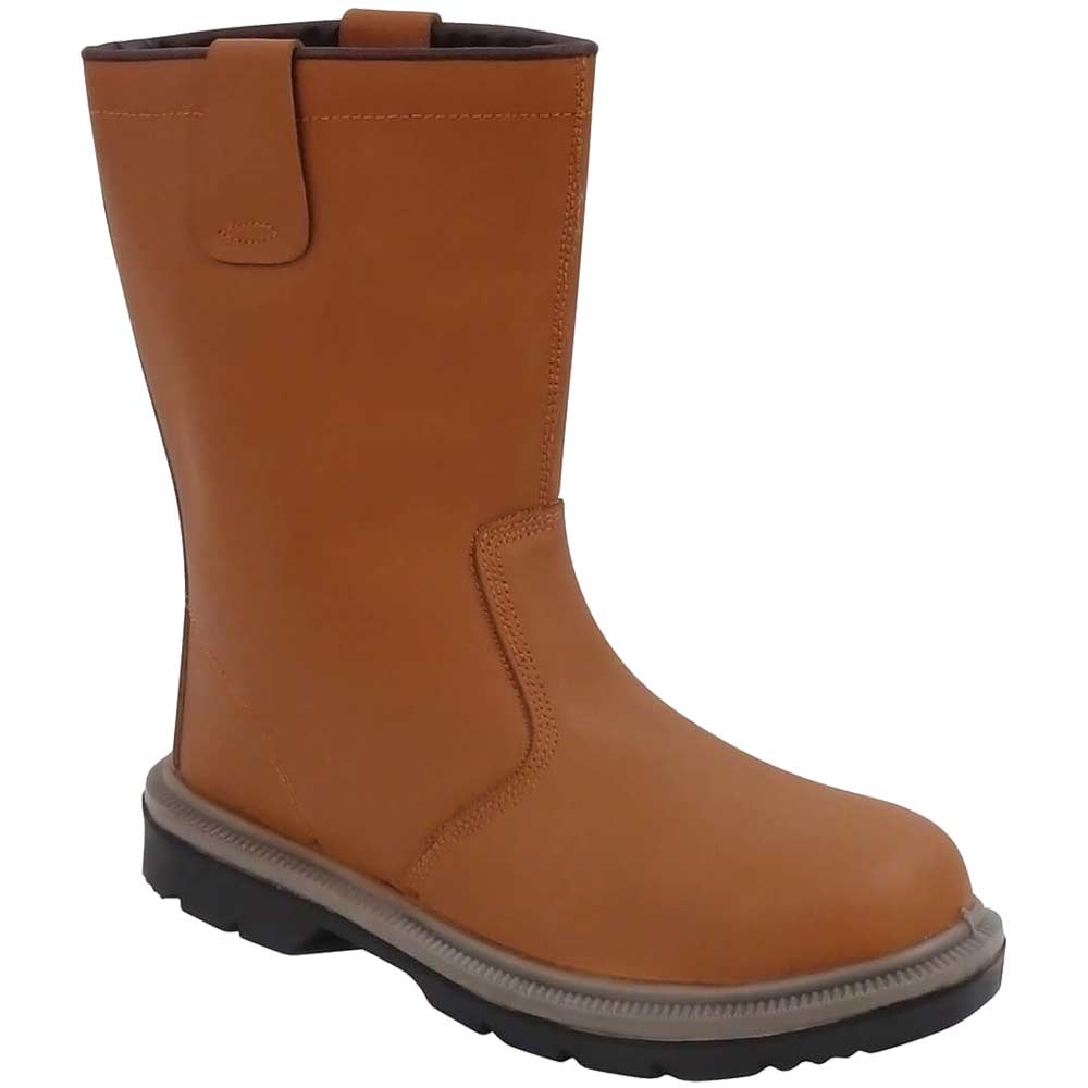 Portwest Steelite S1P CI HRO Safety Rigger Boots Tan Size 5