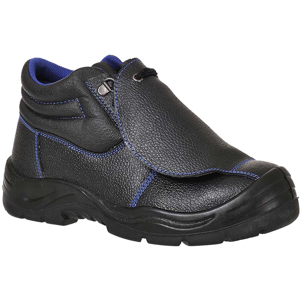 Portwest Steelite Safety Boots with Metatarsal Protection Black / Blue Size 10