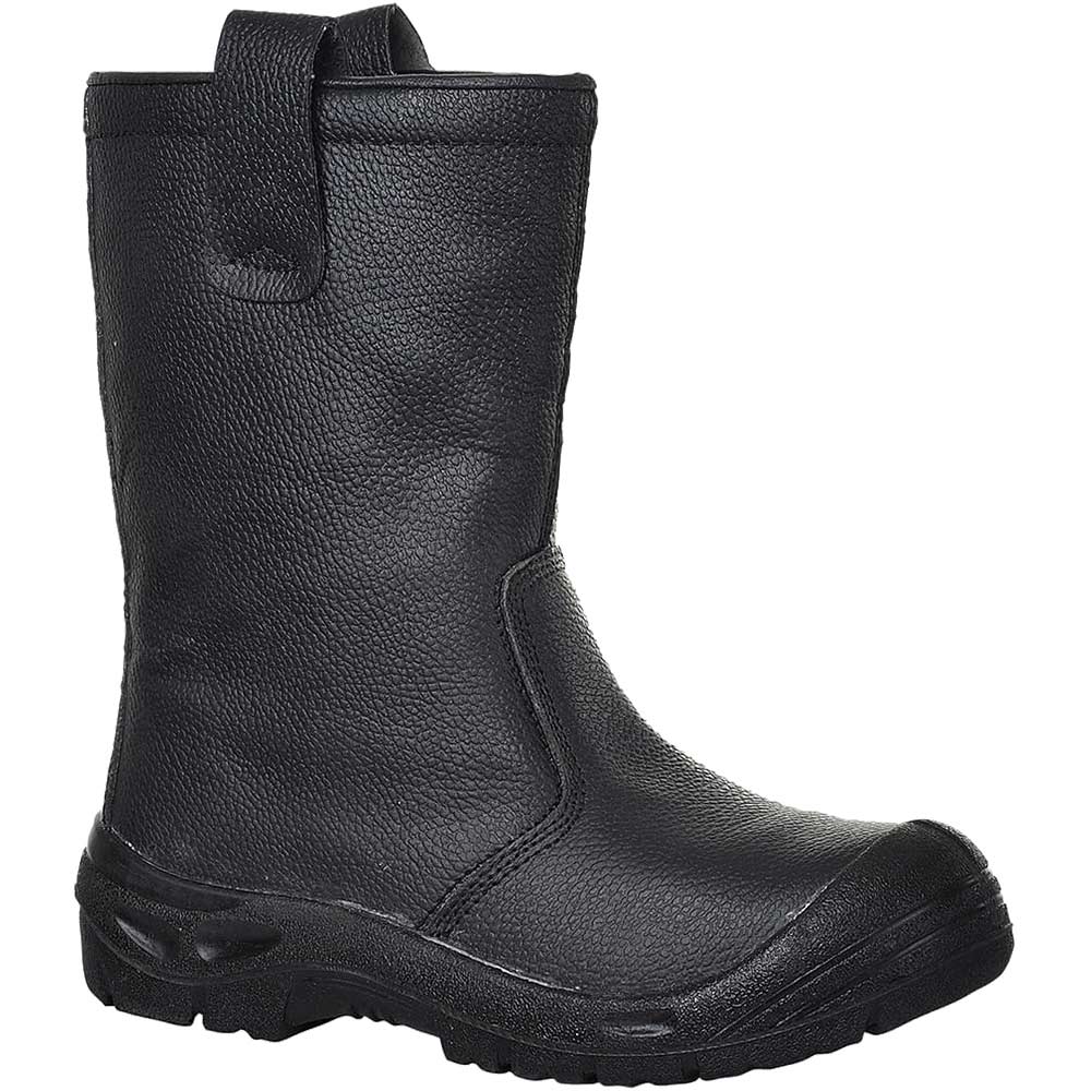 Portwest Steelite Leather S3 Safety Rigger Boots Black Size 12