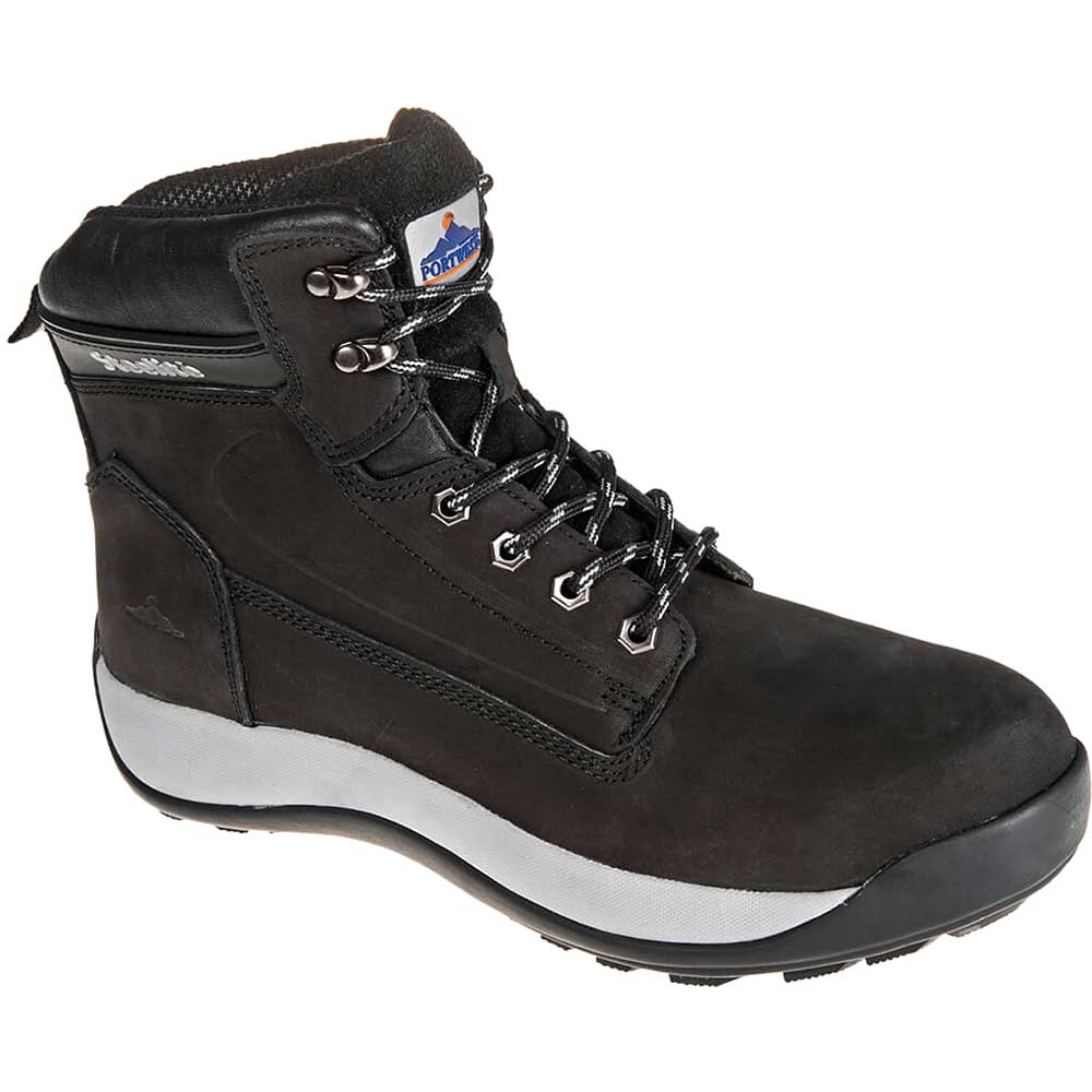 Portwest Steelite Constructo S3 HRO Nubuck Safety Boots Black Size 12