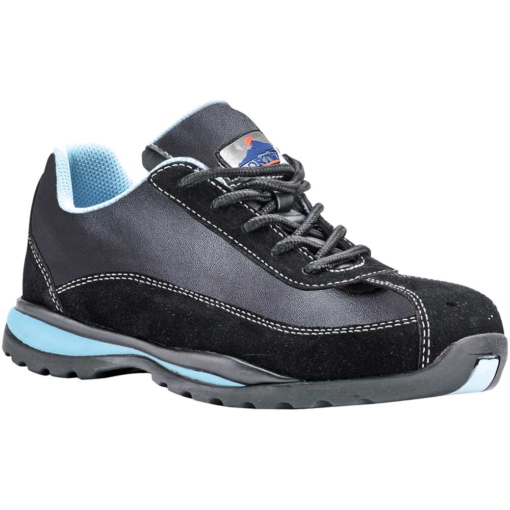 Portwest Steelite Womens S1P HRO Safety Trainers Black / Blue Size 8