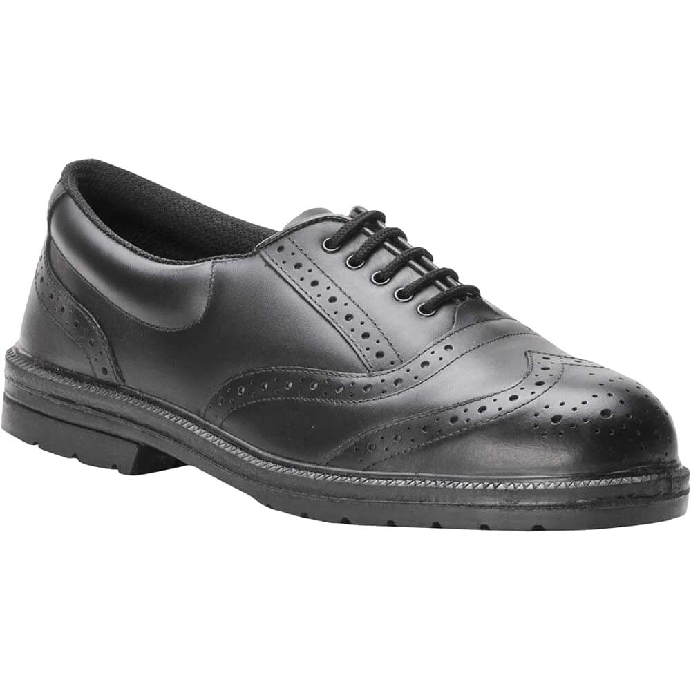 Portwest Executive Brogue Safety Shoes Black Size 7