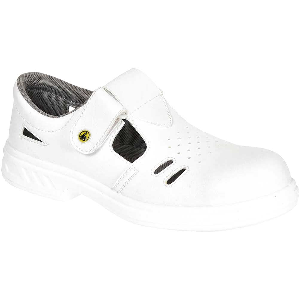 Portwest Steelite Ebro ESD Safety Sandals White Size 2