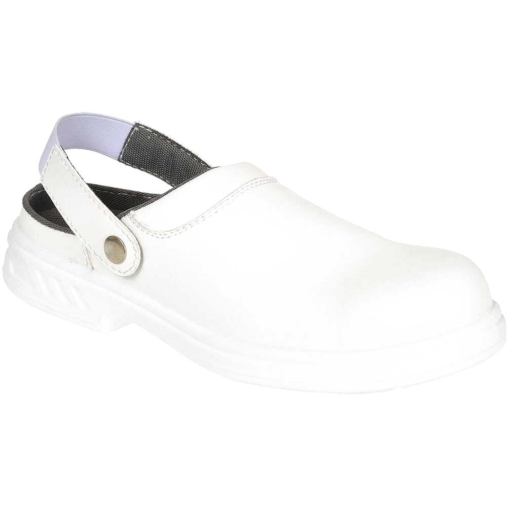 Portwest Steelite SB AE WRU Clean Area Safety Clogs White Size 1