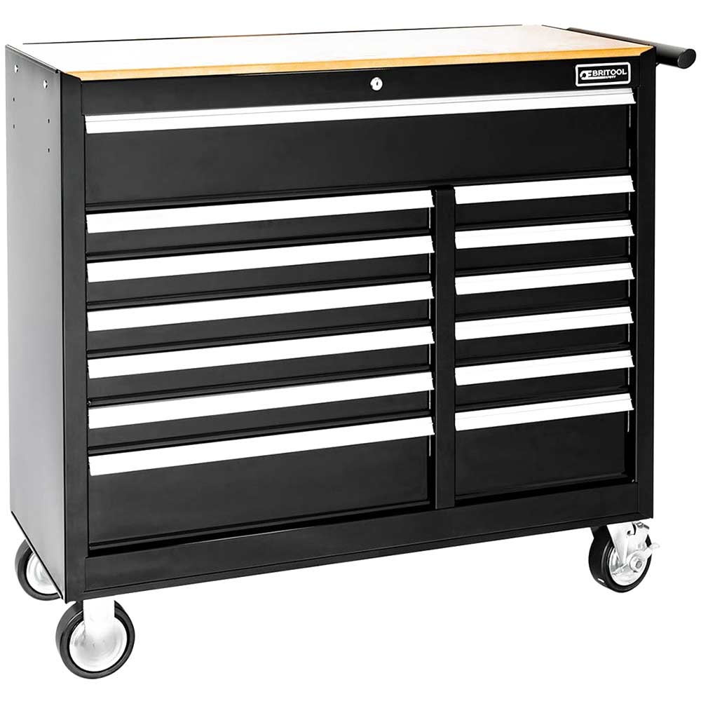 Expert by Facom 13 Drawer Wide Tool Roller Cabinet Black