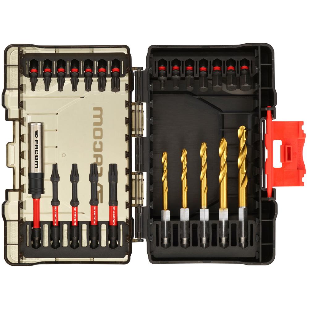 Facom 24 Piece Max Impact Drill And Screwdriver Bit Set