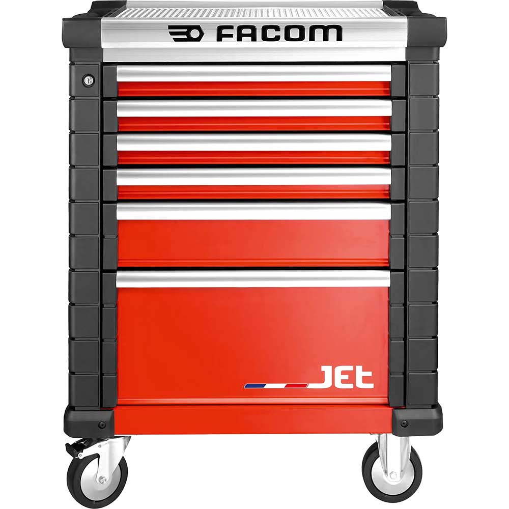 Facom JETM3 6 Drawer Tool Roller Cabinet Red