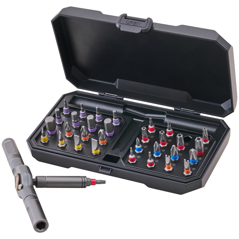 Faithfull 34 Piece Screwdriver Bit and Ratchet Set