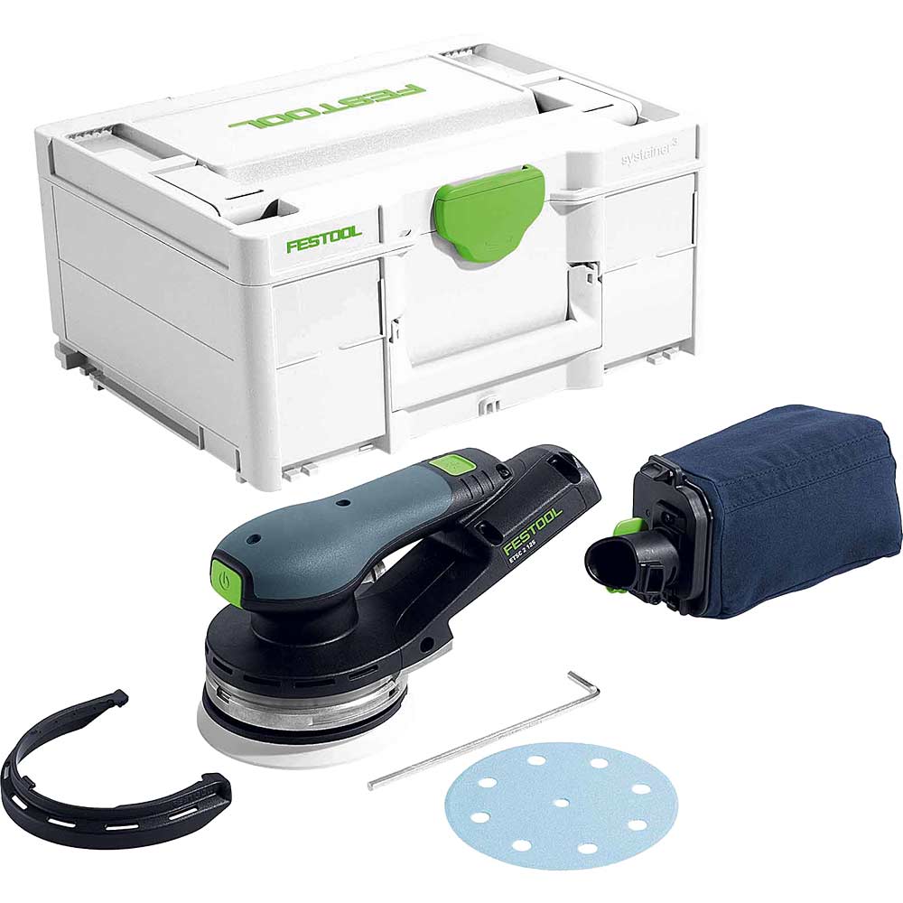 Festool ETSC 2 125 18v Cordless Eccentric Sander 125mm No Batteries No Battery Charger Case