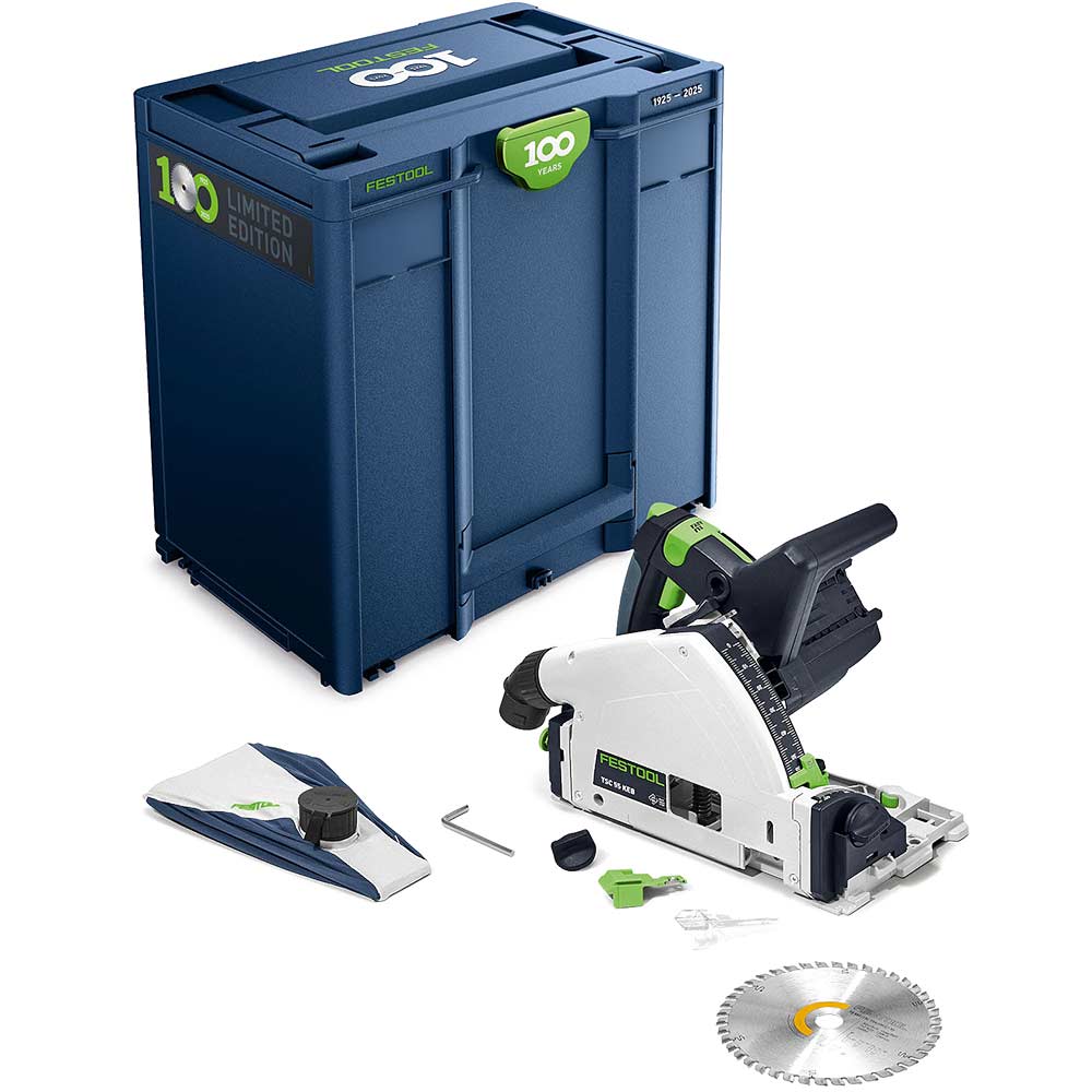 Festool TSC 55 KEB 18v Cordless Plunge Cut Circular Saw Limited 100 Year Edition No Batteries No Battery Charger Case
