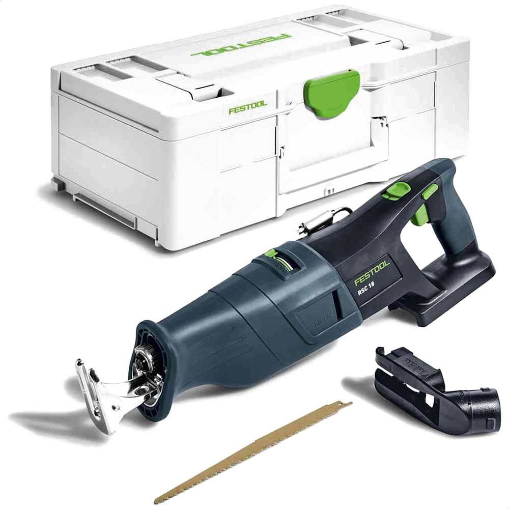 Festool RSC 18 EB 18v Cordless Reciprocating Saw No Batteries No Battery Charger Case