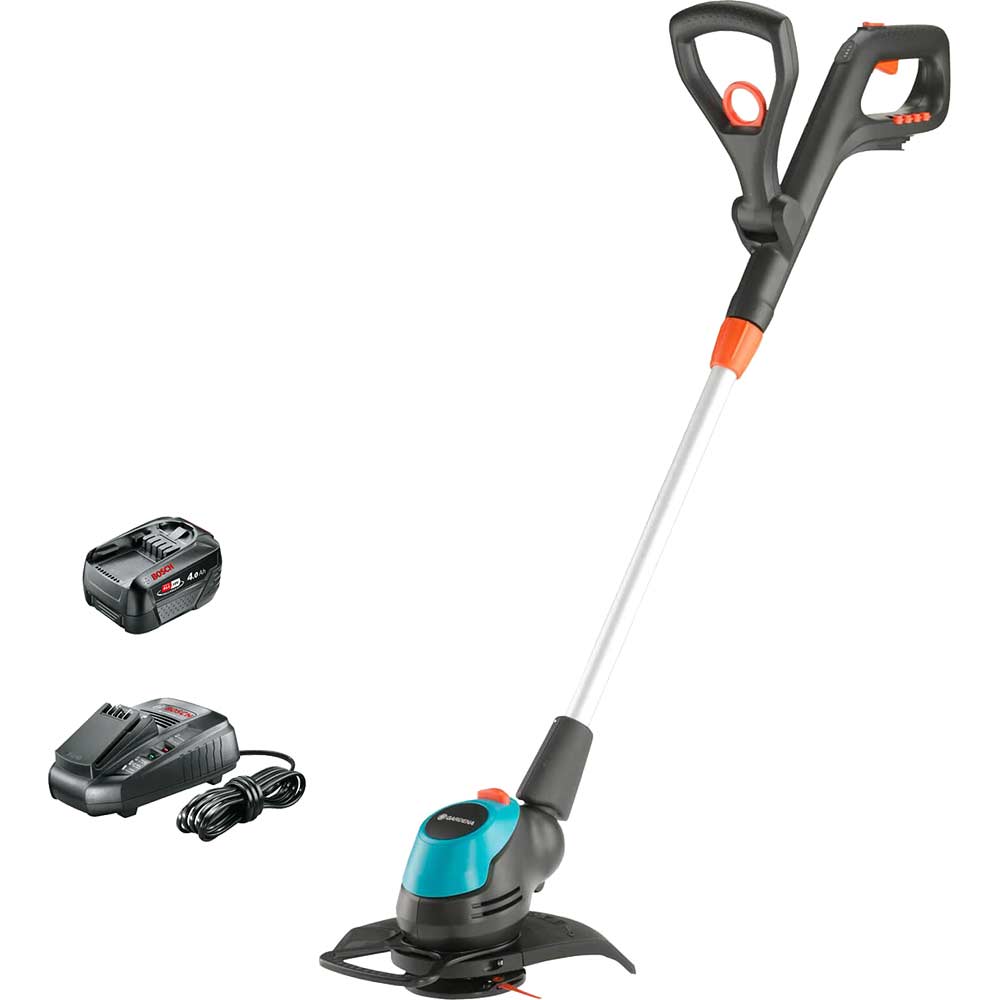 Gardena EASYCUT 23 P4A 18v Cordless Grass Trimmer 230mm 1 x 4ah Li-ion Battery Charger