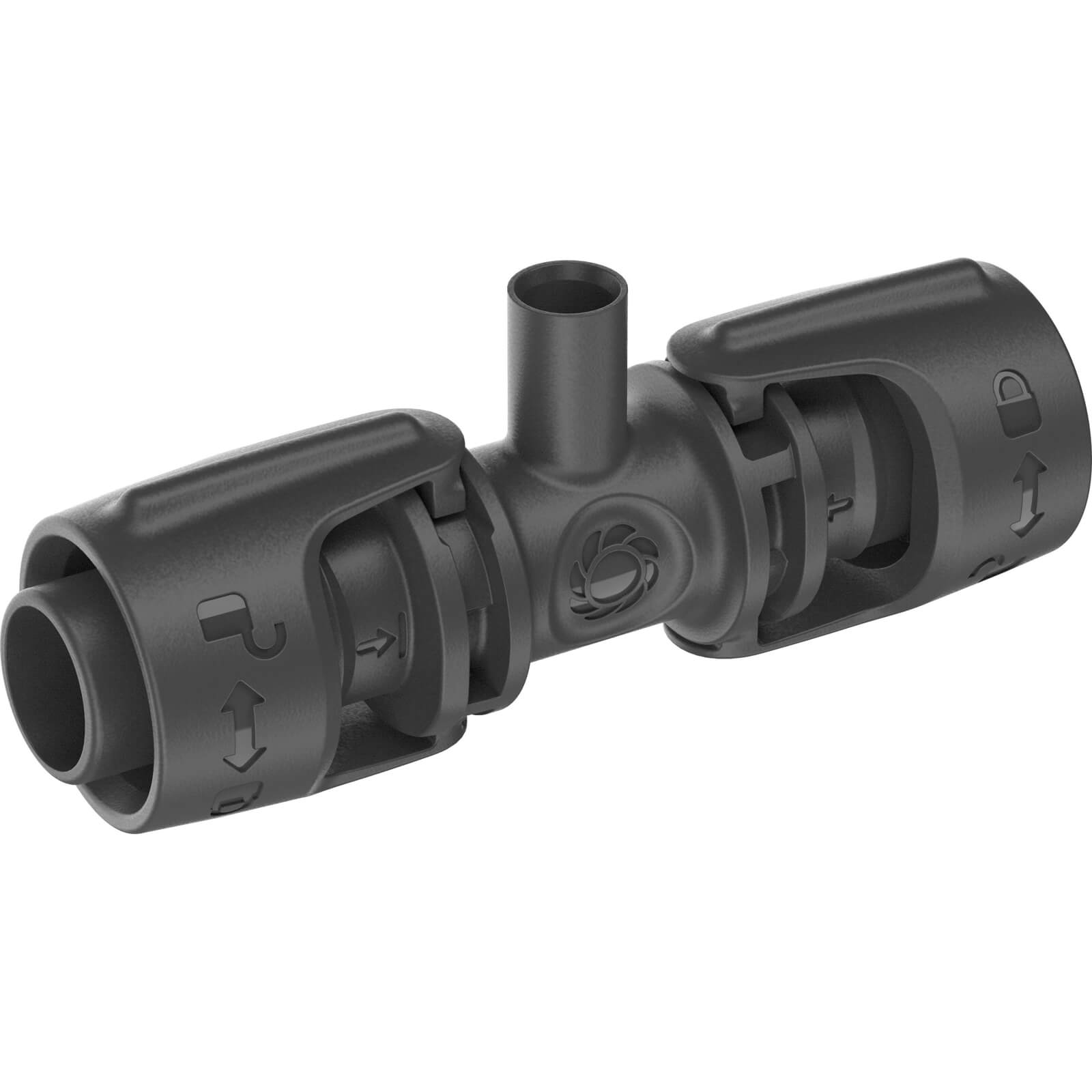 Image of Gardena MICRO DRIP T Joint Connector for Spray Nozzles (New) 1/2" / 12.5mm Pack of 5