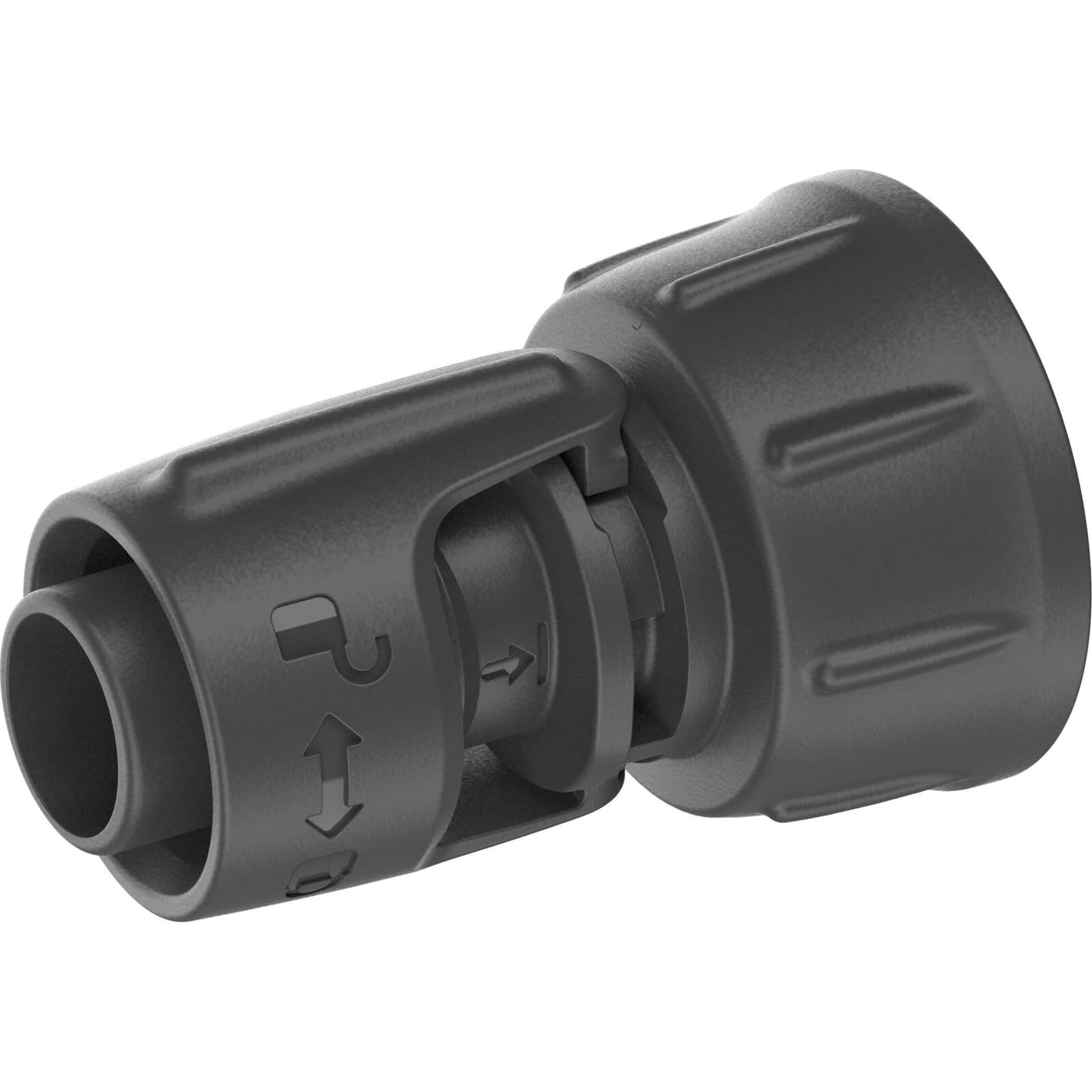 Image of Gardena MICRO DRIP Threaded Tap to 1/2" /12.5mm Pipe Connector 26.5mm