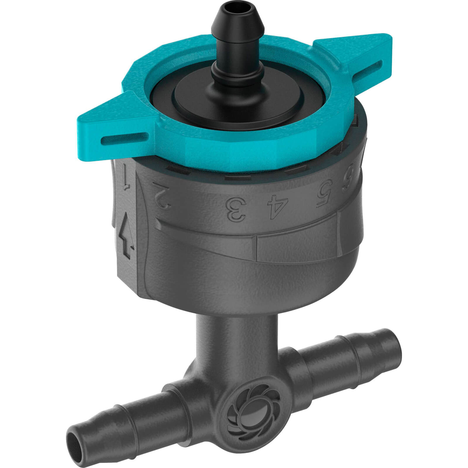 Image of Gardena MICRO DRIP Adjustable Inline Pressure Compensating Drip Head (New) 3/16" / 4.6mm 8 Litres Hour Pack of 5