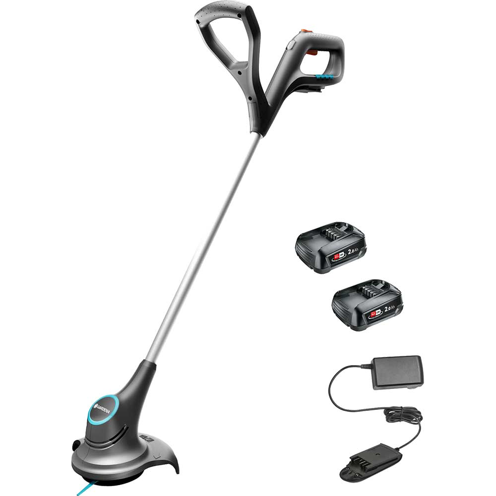 Gardena SMALLCUT 23 P4A 18v Cordless Grass Trimmer 230mm 2 x 2ah Li-ion Charger