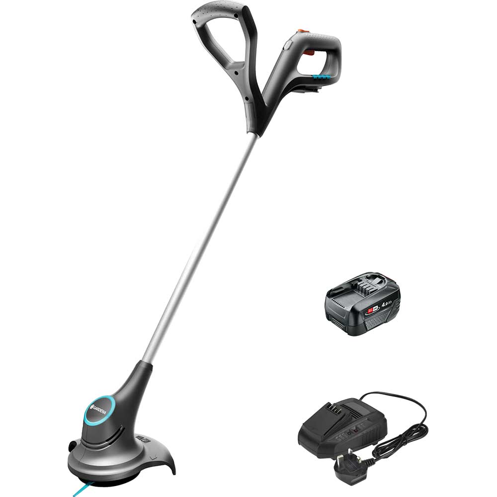 Gardena SMALLCUT 23 P4A 18v Cordless Grass Trimmer 230mm 1 x 4ah Li-ion Charger