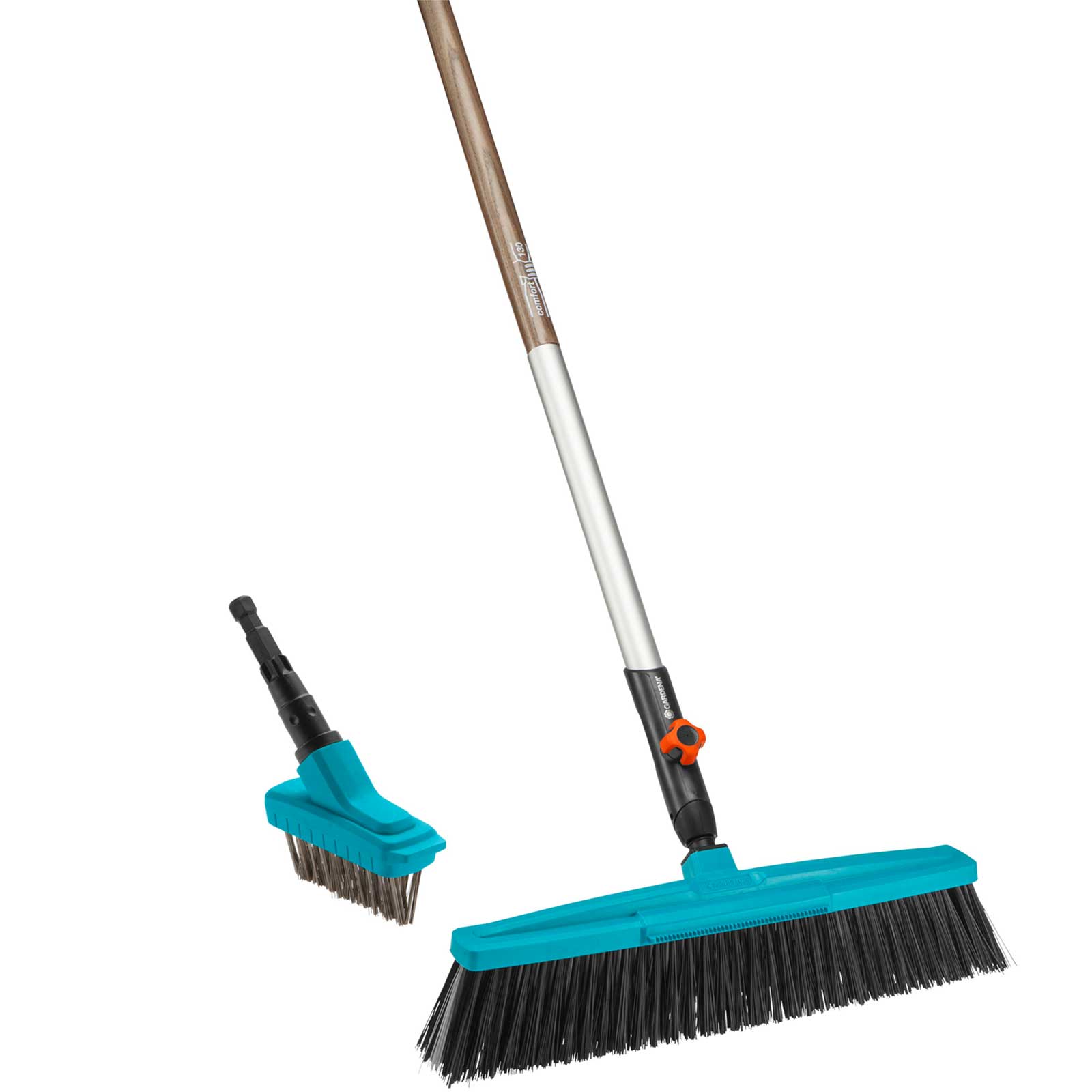 Image of Gardena COMBISYSTEM Road Broom and Joint Brush Set