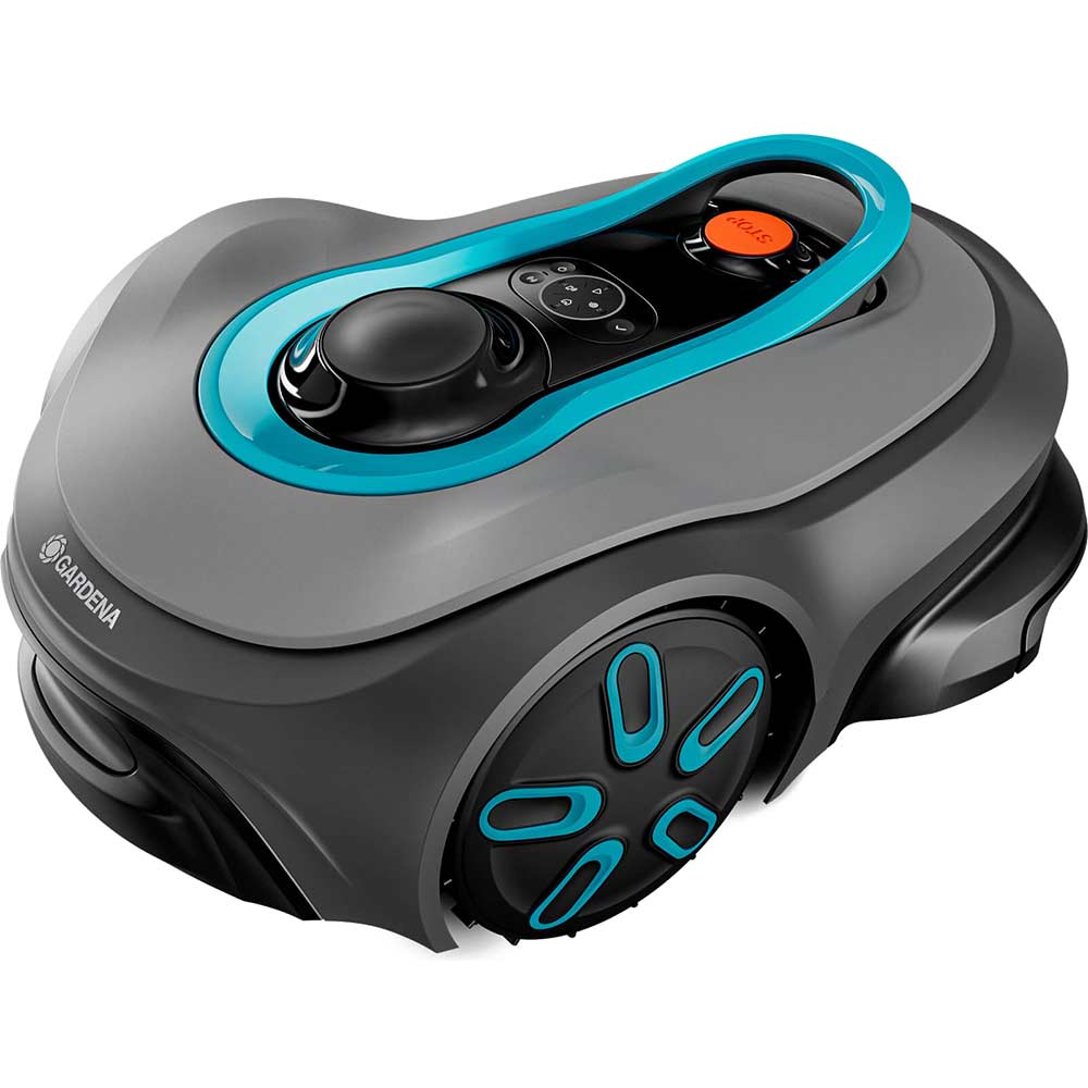 Gardena Smart SILENO Free GPS AI Powered Robotic Lawnmower 1200 Set 1 x 5ah Integrated Li-ion Battery Charger