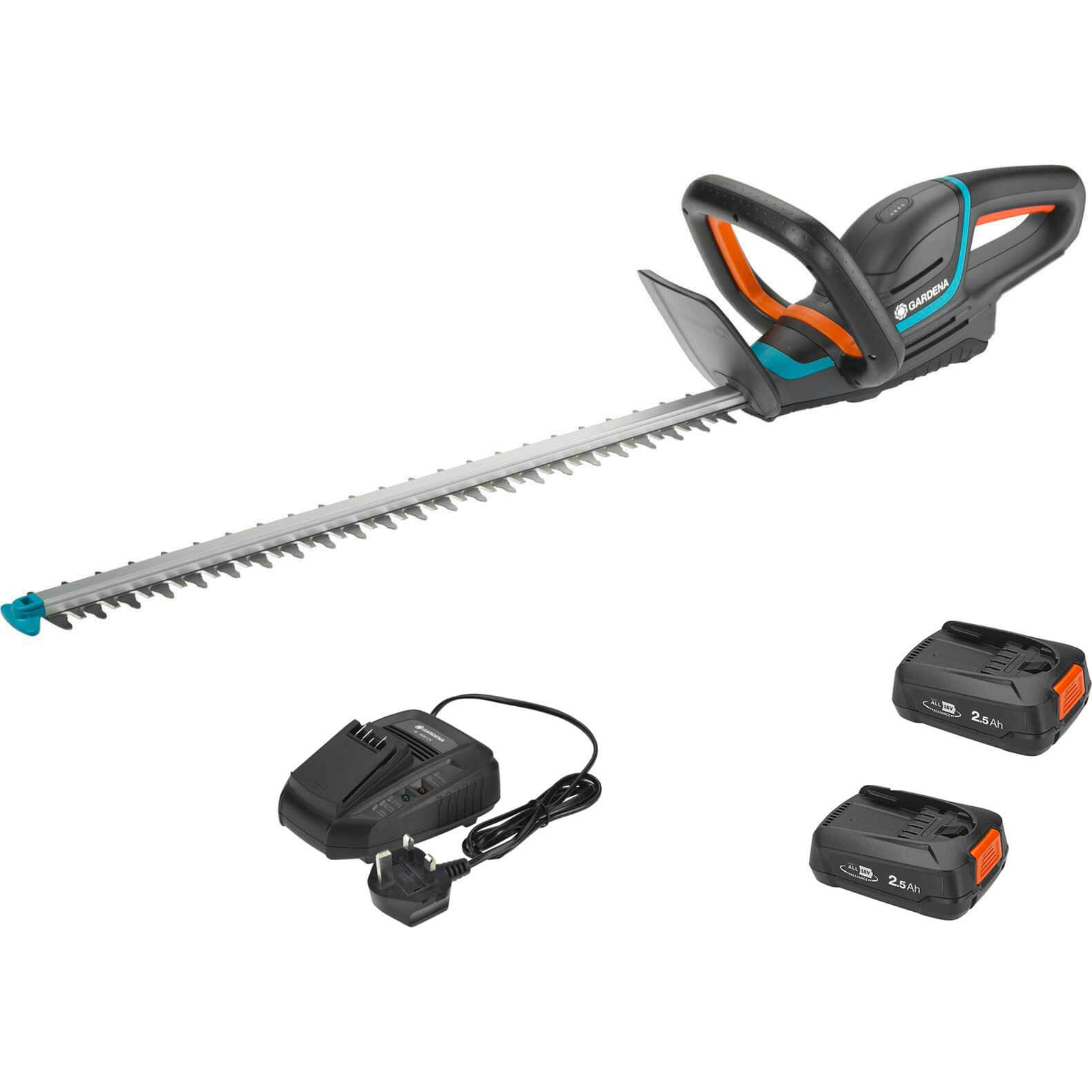 Image of Gardena COMFORTCUT P4A 18v Cordless Hedge Trimmer 600mm 2 x 2.5ah Li-ion Charger