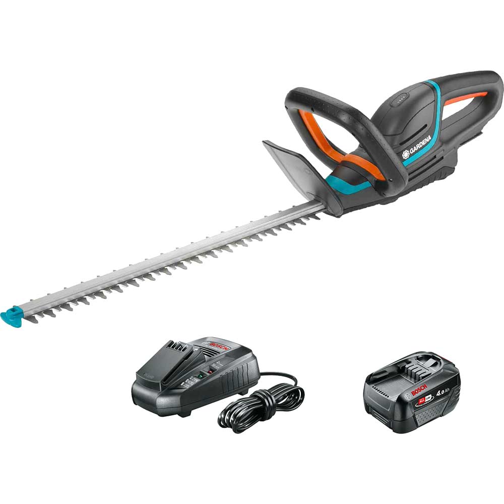 Gardena COMFORTCUT P4A 18v Cordless Hedge Trimmer 500mm 1 x 4ah Li-ion Battery Charger