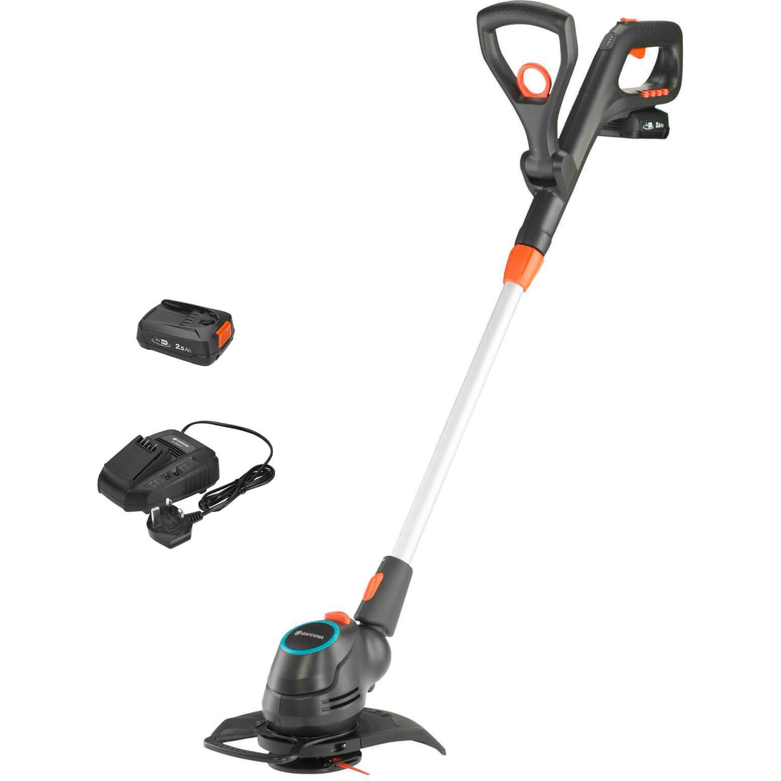 Image of Gardena COMFORTCUT 23 P4A 18v Cordless Grass Trimmer and Edger 230mm 1 x 2.5ah Li-ion Charger