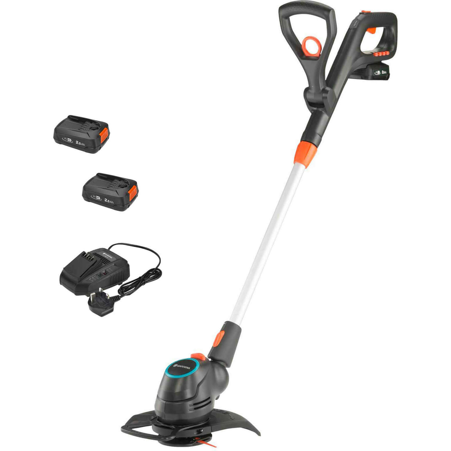 Image of Gardena COMFORTCUT 23 P4A 18v Cordless Grass Trimmer and Edger 230mm 2 x 2.5ah Li-ion Charger