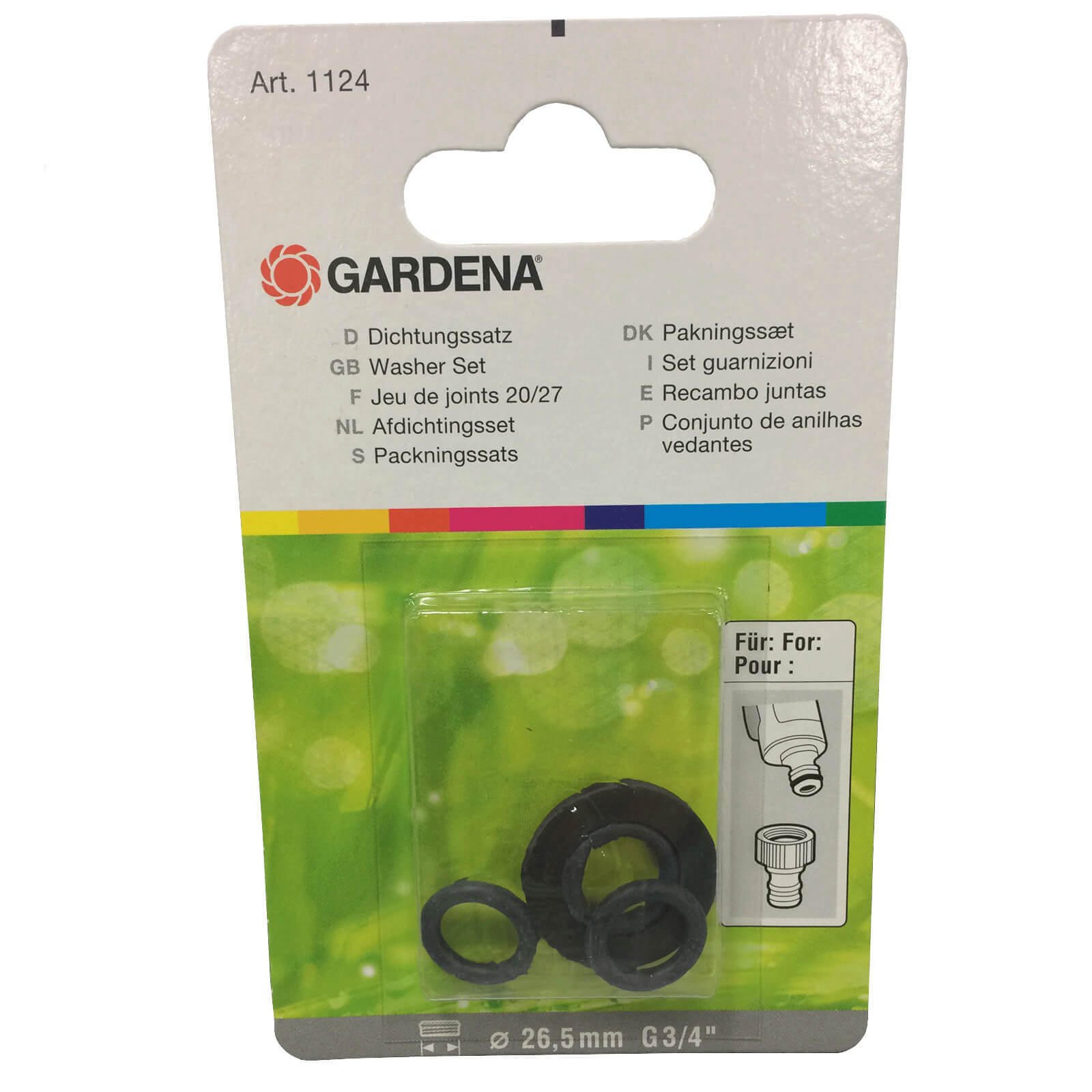 Image of Gardena ORIGINAL Replacement Connector SB Washer and O Ring Set