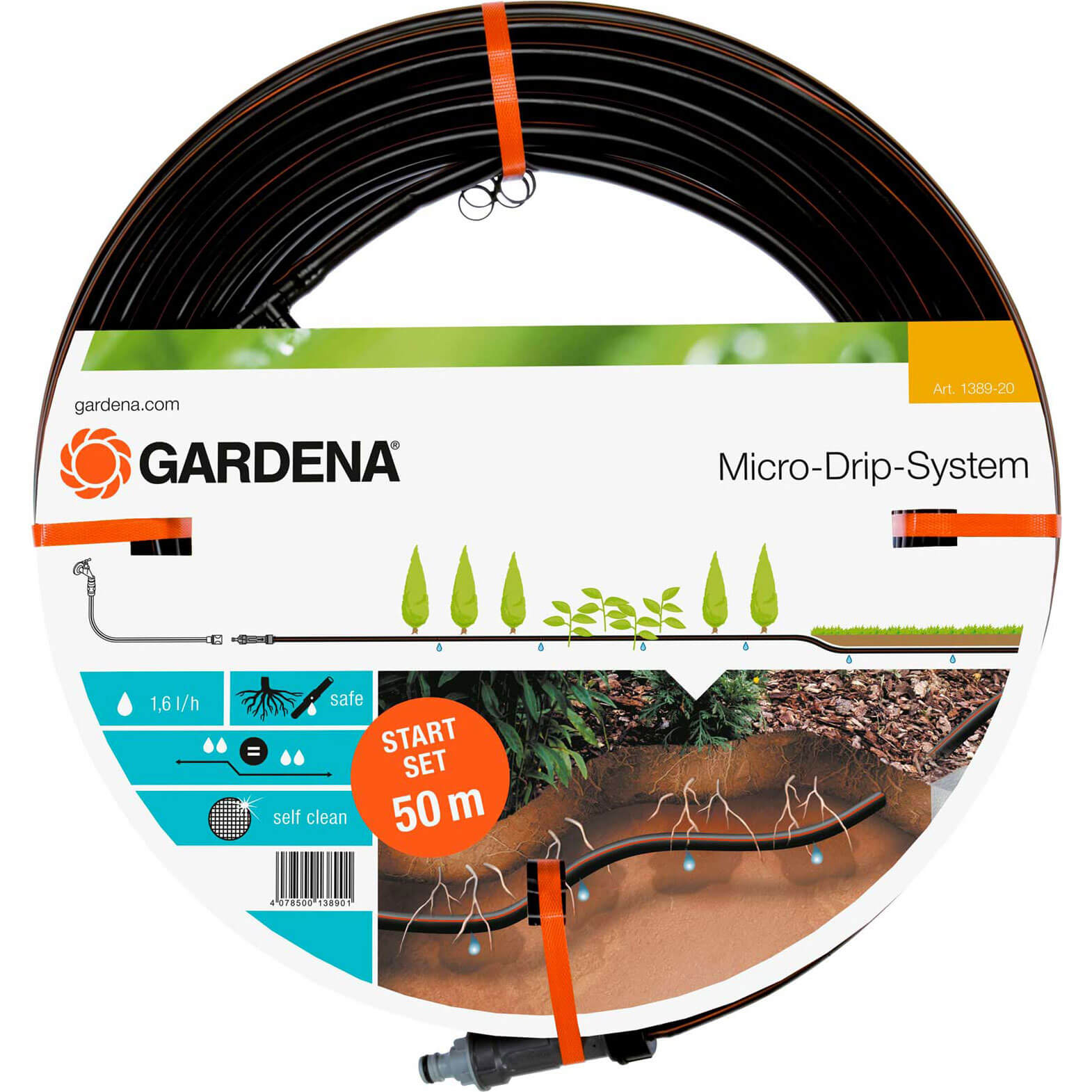Image of Gardena MICRO DRIP Below Ground Water Irrigation Starter Set 1/2" / 12.5mm 50m