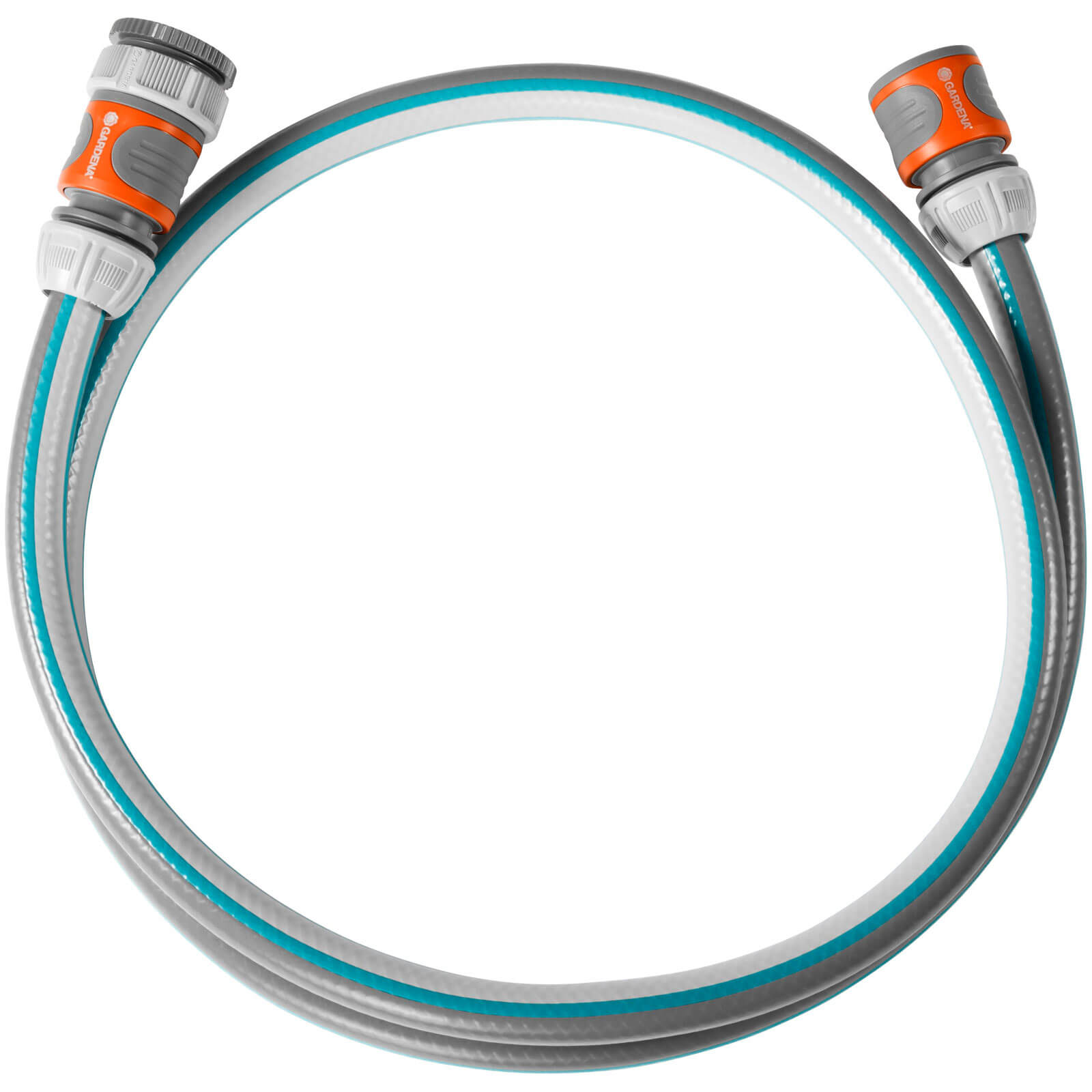 Image of Gardena Classic Hose Reel Connection Set 1/2" / 12.5mm 1.5m Blue & Grey