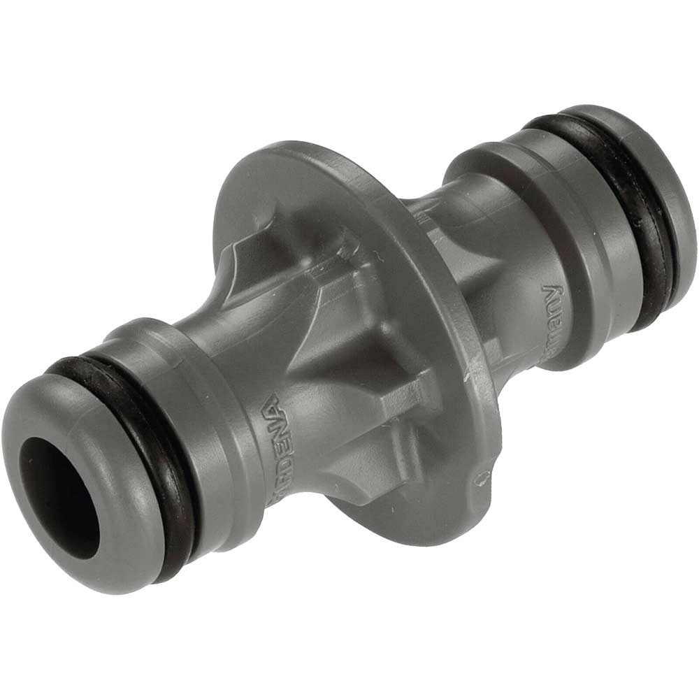 Image of Gardena ORIGINAL Double Ended Male Hose Pipe Connector 1/2" / 12.5mm Pack of 1