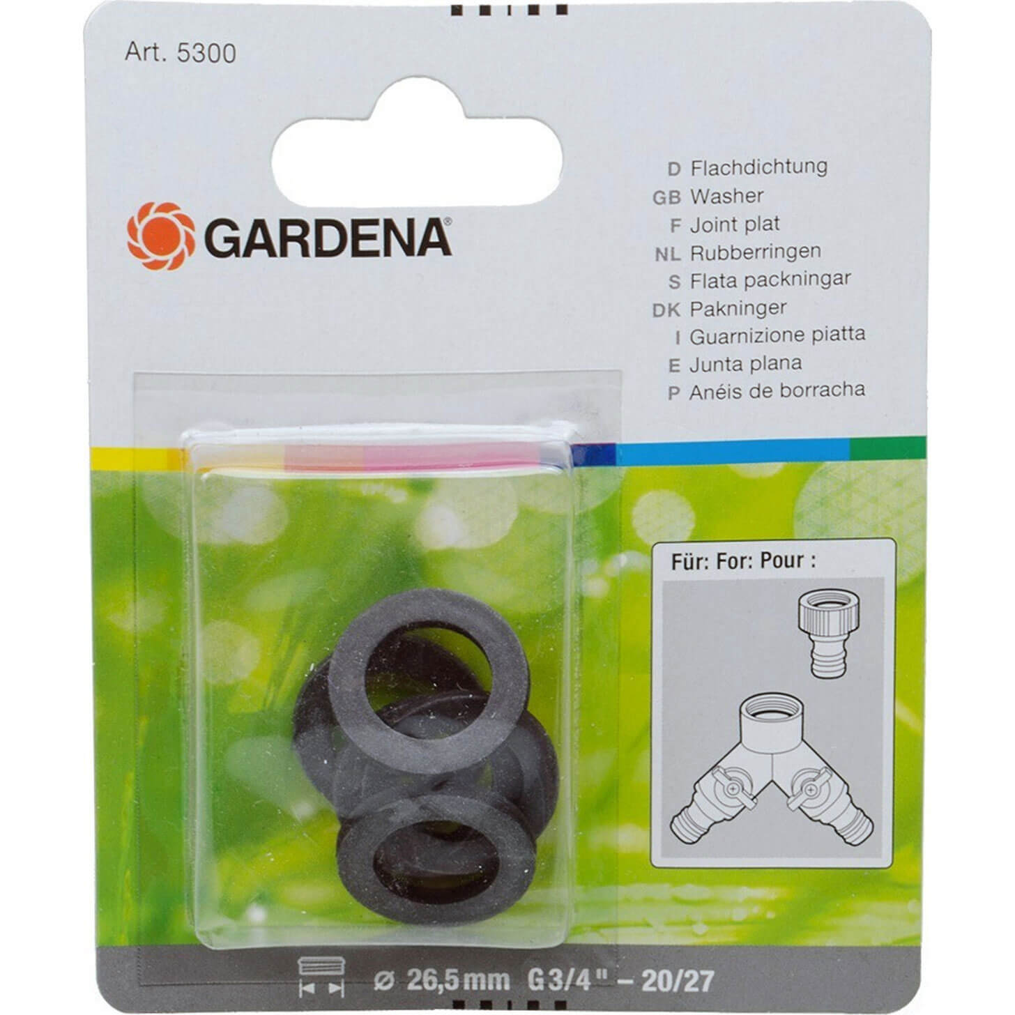 Photos - Other for Irrigation GARDENA ORIGINAL Replacement Tap Washers 5300-20 