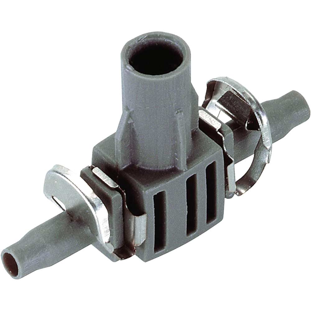 Image of Gardena MICRO DRIP T Joint Connector for Spray Nozzle 3/16" / 4.6mm Pack of 5