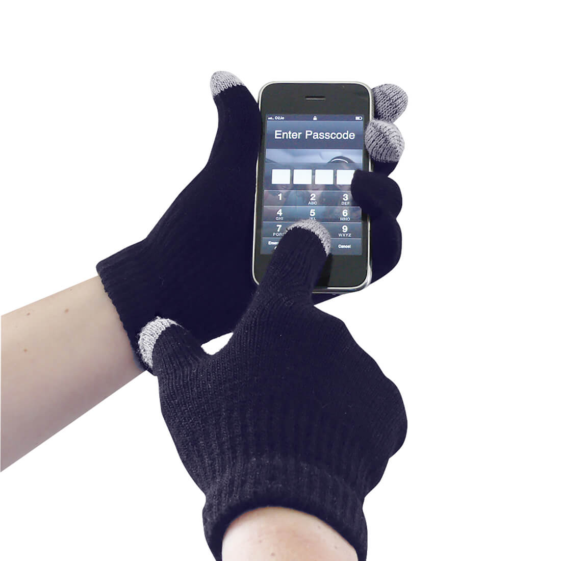 Image of Portwest Touchscreen Knit Gloves Navy L / XL