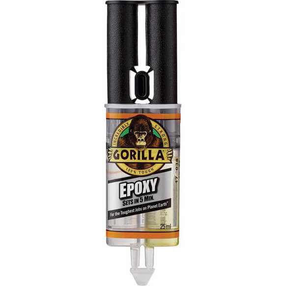 Image of Gorilla Glue 2 Part Fast Setting Epoxy Adhesive Filler Syringe