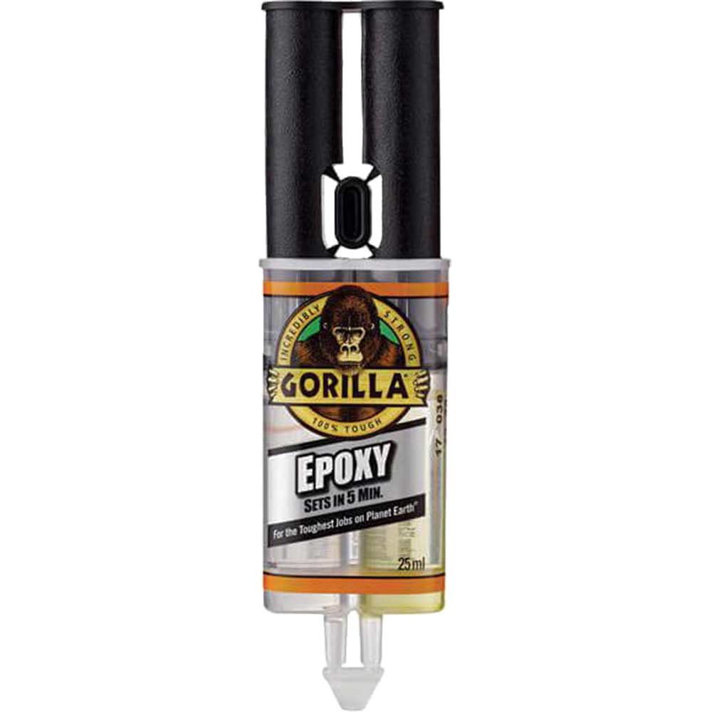 Image of Gorilla Glue 2 Part Fast Setting Epoxy Adhesive Filler Syringe