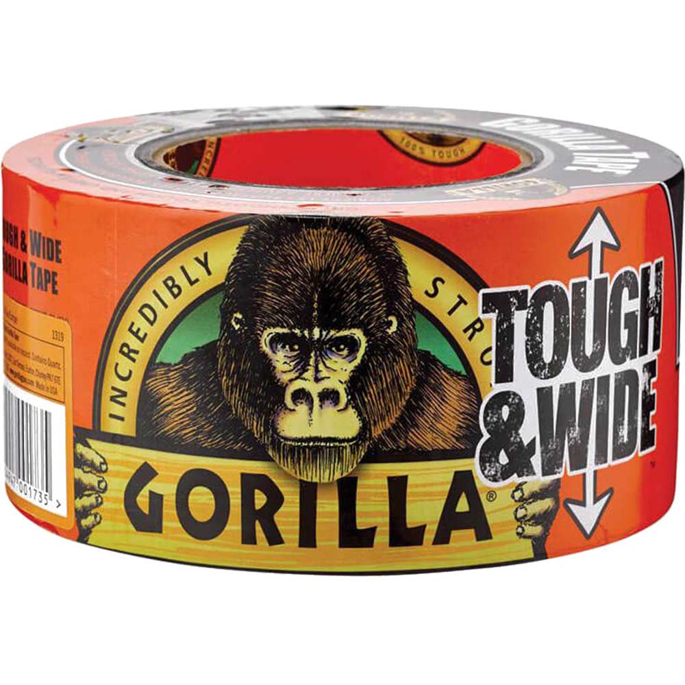 Image of Gorilla Tape Tough and Wide General Purpose Sticky Tape Black 73mm 27m