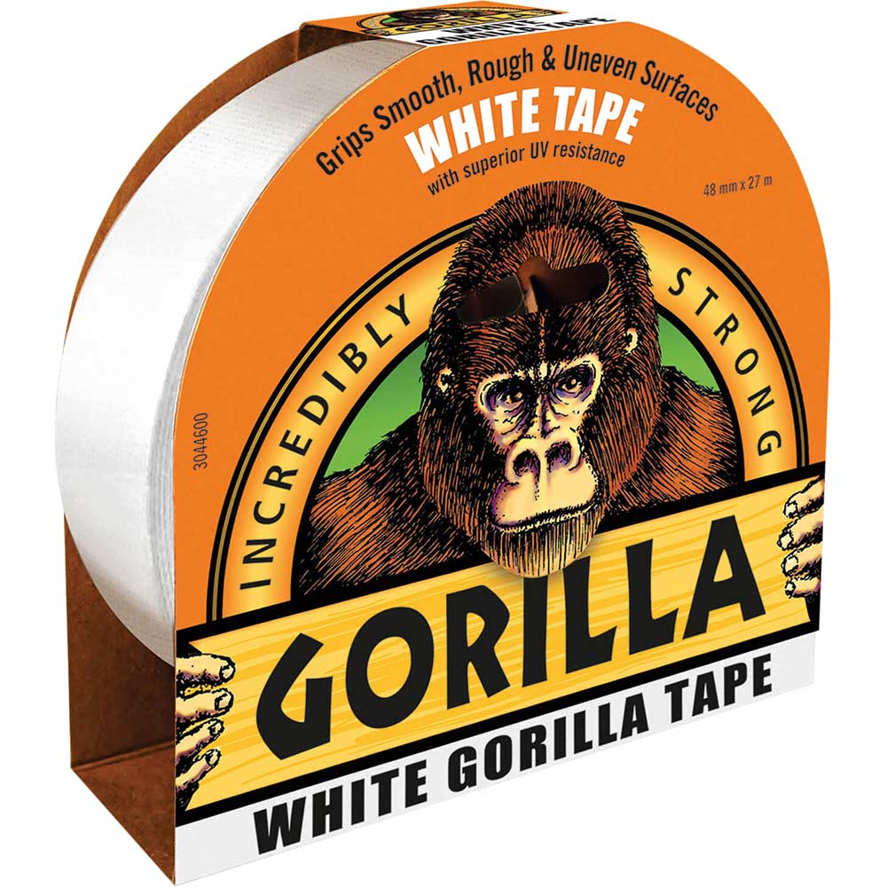 Image of Gorilla Tape General Purpose Sticky Tape White 48mm 27m