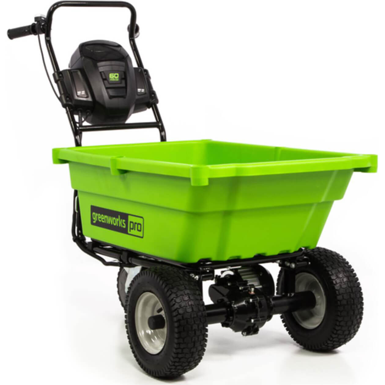 Greenworks GD60GC 60v Cordless Brushless Garden Cart No Batteries No Charger in UK Specification