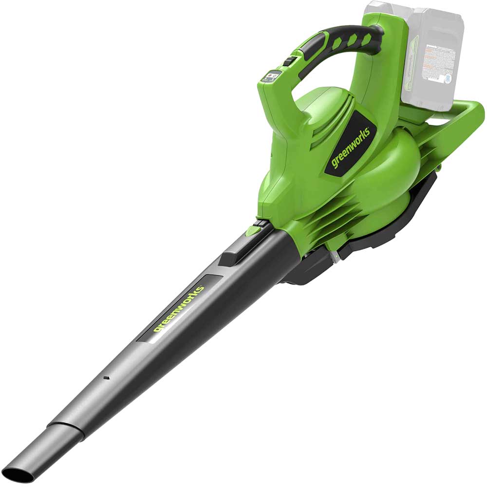 Image of Greenworks GD24X2BV 48v Cordless Leaf Blower and Vacuum No Batteries No Charger