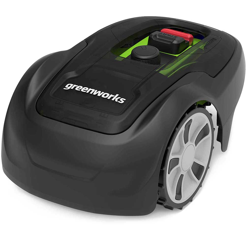 Image of Greenworks OPTIMOW 5 24v Cordless Robotic Lawnmower 1 x 2ah Integrated Li-ion Charger