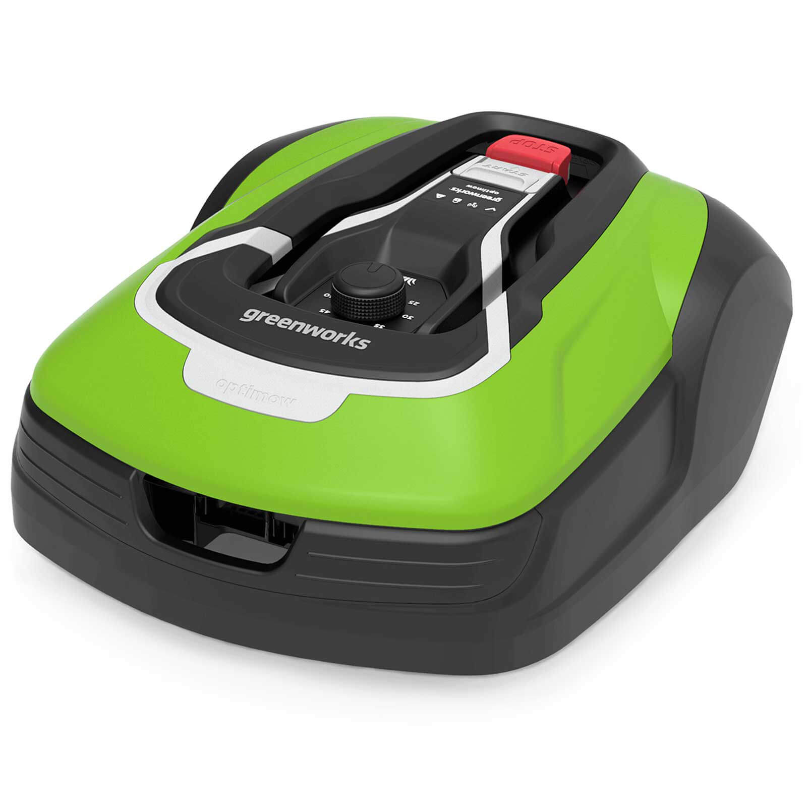 Image of Greenworks OPTIMOW 15 24v Cordless Robotic Lawnmower 1 x 2ah Integrated Li-ion Charger