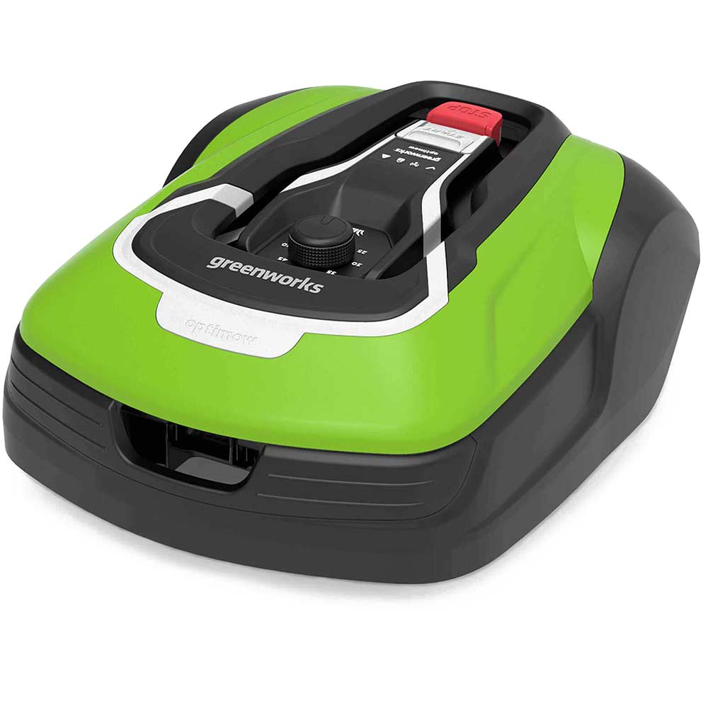 Image of Greenworks OPTIMOW 10 24v Cordless Robotic Lawnmower 1 x 2ah Integrated Li-ion Charger