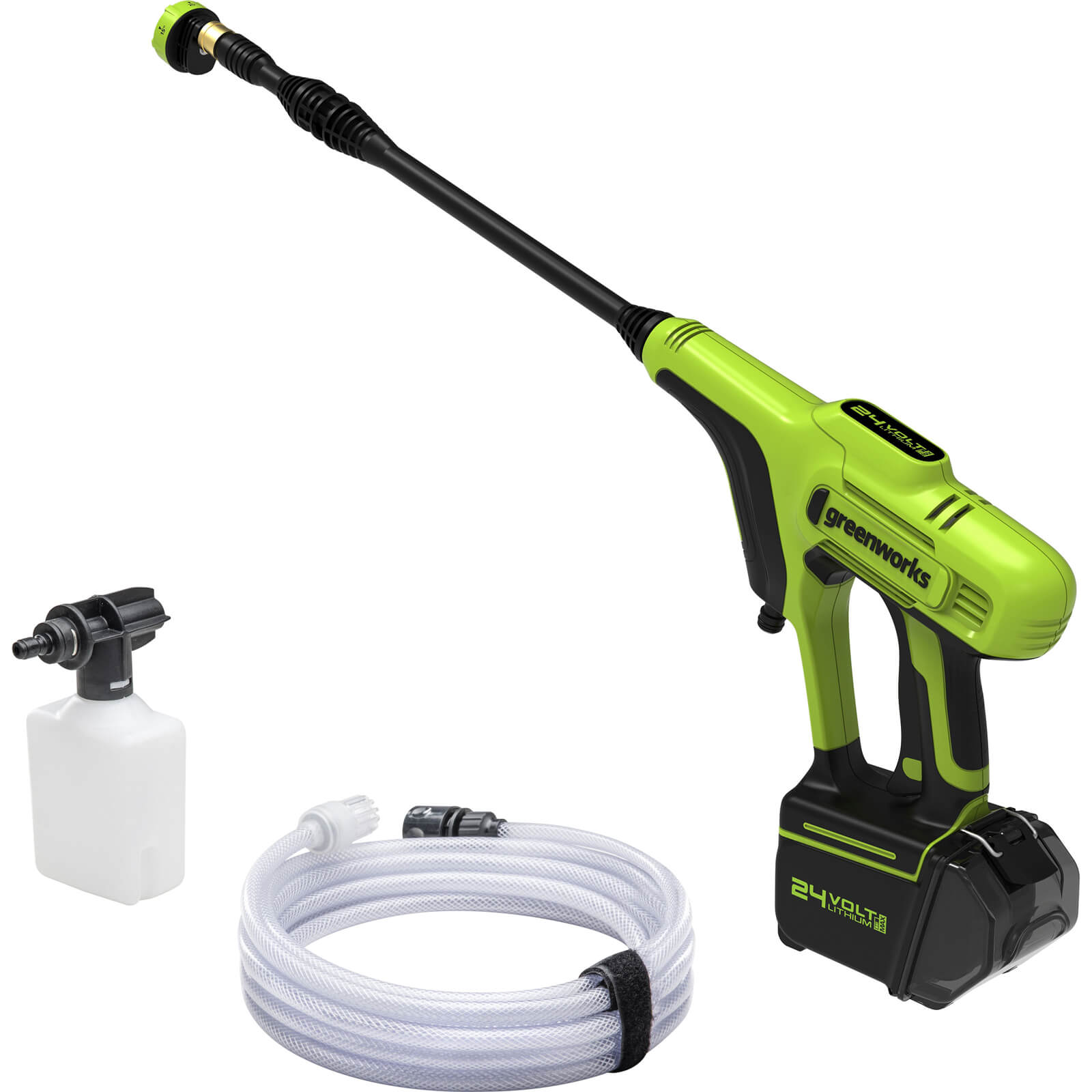 Image of Greenworks G24PW 24v Cordlesss Hand Held Low Pressure Washer No Batteries No Charger