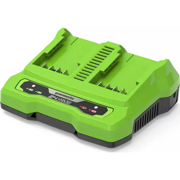 Image of Greenworks 24v Cordless 4A Twin Fast Li-ion Battery Charger