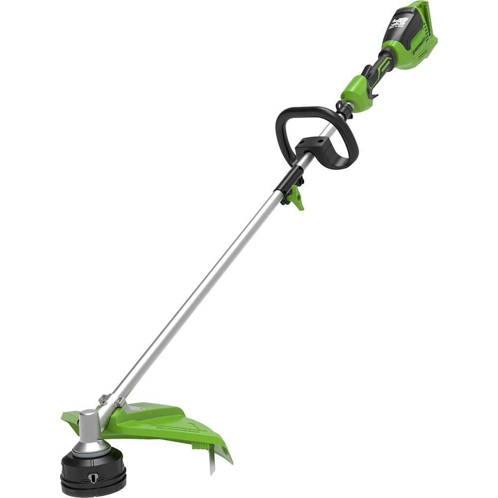 Greenworks GD24X2TX 48v Cordless Brushless Grass Trimmer 400mm (Attachment Compatible) No Batteries No Battery Charger