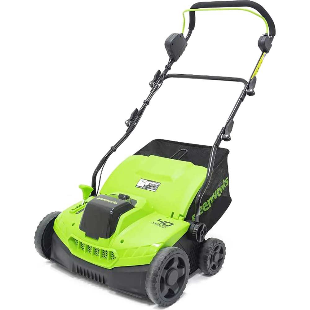 Greenworks GD40SC38 40v Cordless Brushless Dethatcher 380mm No Batteries No Battery Charger