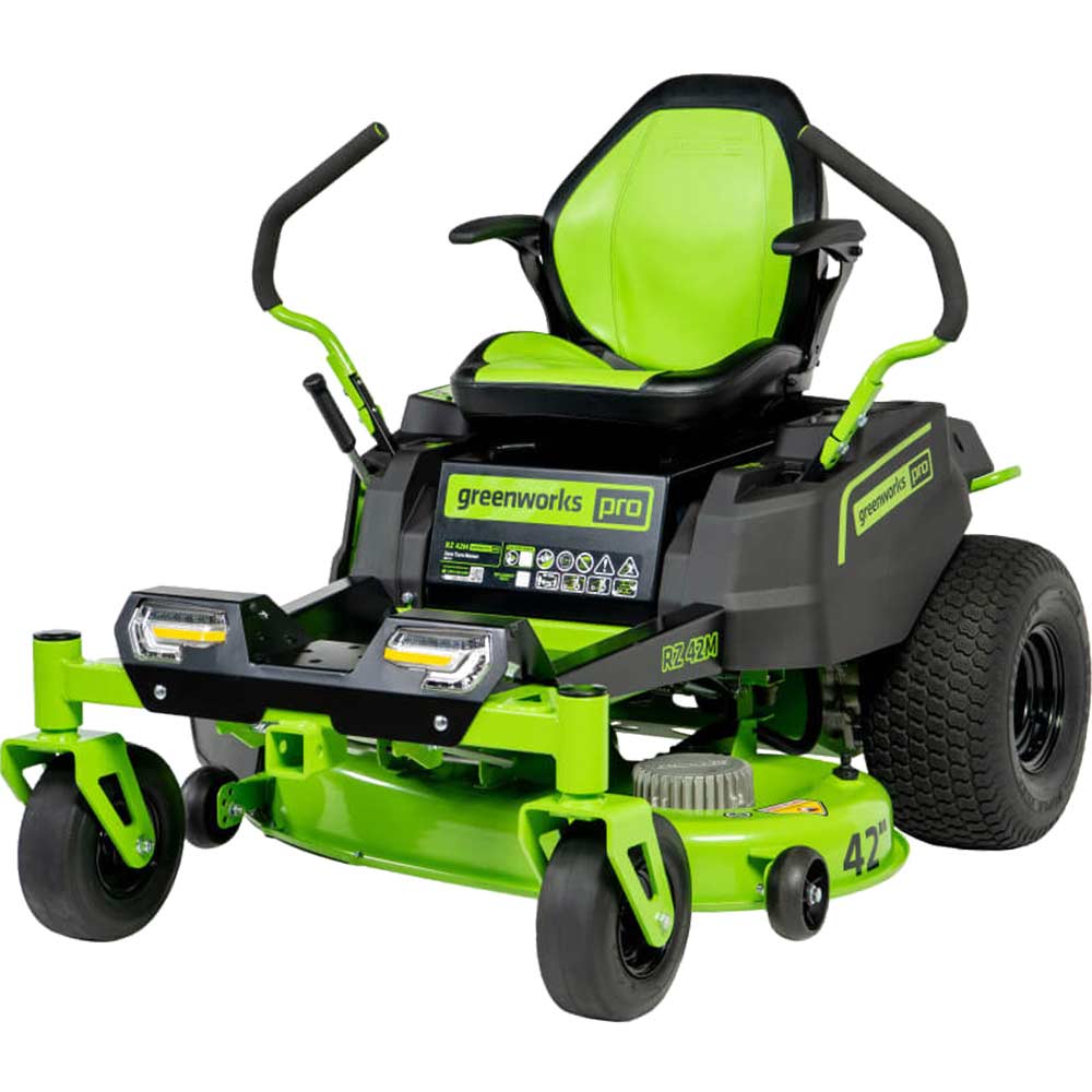 Image of Greenworks GD60CRZ106 60v Cordless Brushless Cross Zero Turn Ride On Lawnmower No Batteries No Charger