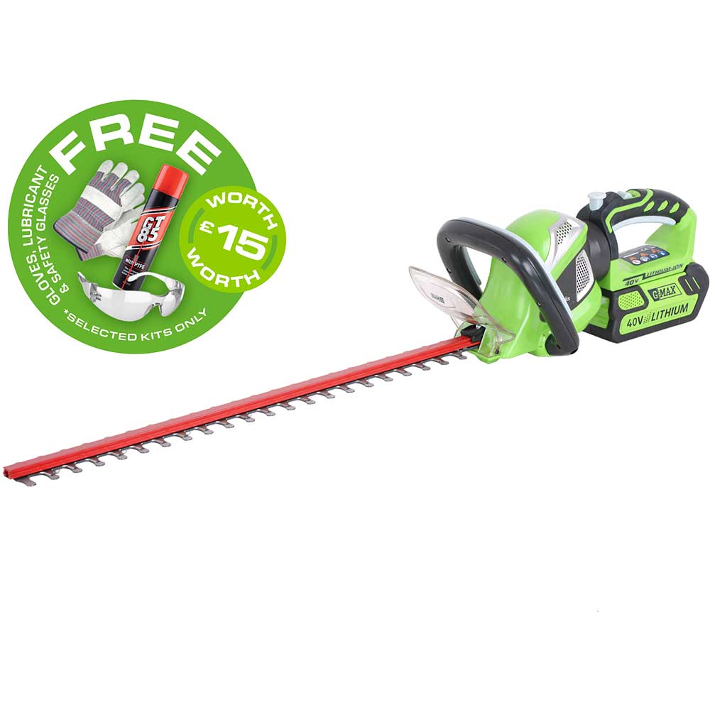 Greenworks 40V Cordless Hedge Trimmer - 24 Inch Tool Only With 1 Inch Cut Capacity